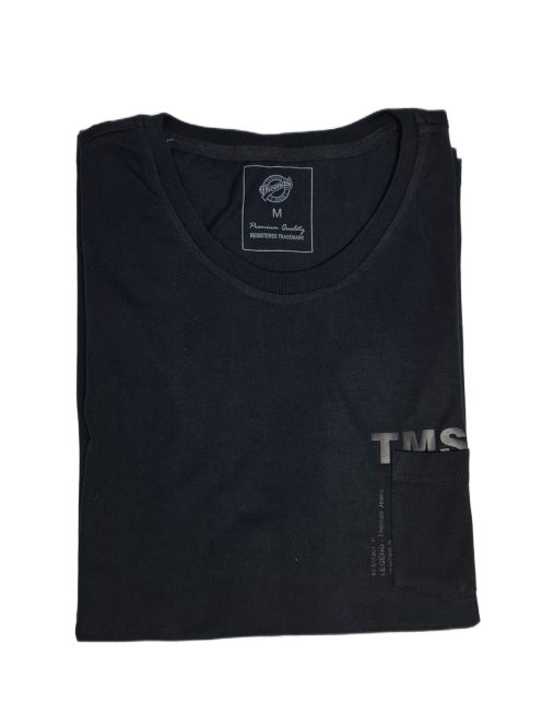 Thomas Jeans zsebes kerek nyakú póló fekete kis zsebbel