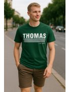 Zelené tričko Thomas Jeans s veľkým nápisom