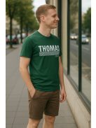 Zelené tričko Thomas Jeans s veľkým nápisom