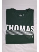 Zelené tričko Thomas Jeans s veľkým nápisom