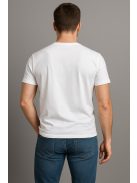 Thomas Jeans fehér kis feliratos kerek nyakú póló