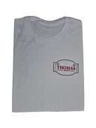 Thomas Jeans biele tričko s nápisom v bielom ráme