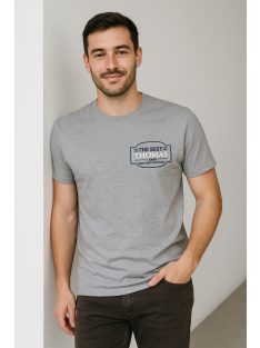 Thomas Jeans szürke kerek nyakú póló. kis felirattal