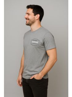 Thomas Jeans szürke kerek nyakú póló. kis felirattal