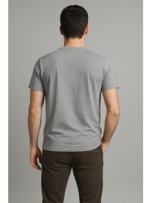 Thomas Jeans szürke kerek nyakú póló. kis felirattal