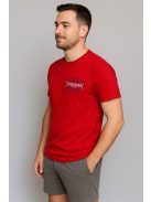 Thomas Jeans keretes feliratos piros kerek nyakú póló