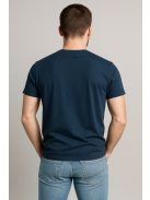 Thomas Jeans sötétkék keretes feliratos póló