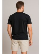 Thomas Jeans fekete kis feliratos kerek nyakú póló