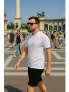 Jednofarebné biele tričko Thomas Jeans s logom