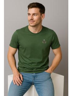 Jednofarebné zelené tričko Thomas Jeans s logom