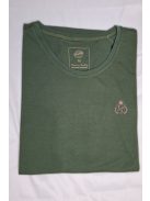 Thomas Jeans egyszínű zöld póló, kerek nyakú