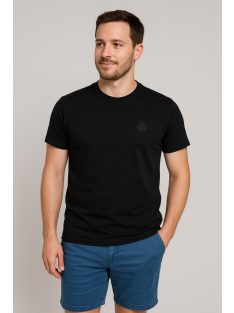 Jednofarebné čierne tričko Thomas Jeans s logom