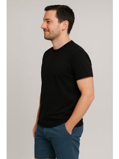 Jednofarebné čierne tričko Thomas Jeans s logom