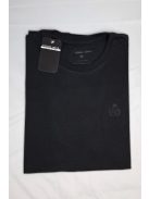 Thomas Jeans egyszínű fekete póló, kerek nyakú