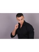 Thomas Jeans éjfekete hosszú ujjú ing slim fit