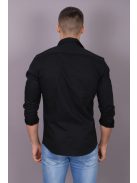 Thomas Jeans čierna košeľa s dlhými rukávmi