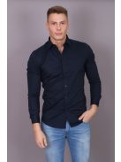 Thomas Jeans tmavomodrá košeľa s dlhými rukávmi