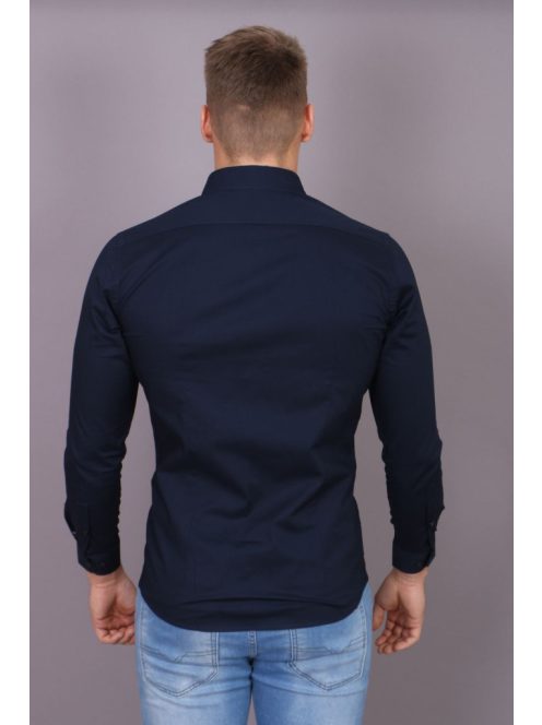 Thomas Jeans tmavomodrá košeľa s dlhými rukávmi