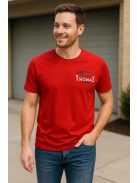 Thomas Jeans kis feliratos kerek nyakú póló