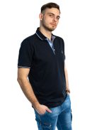 Thomas Jeans galléros póló sötétkék ringlis