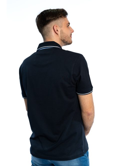 Polo tričko Thomas Jeans s golierom a tmavomodrými gombíkmi