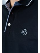 Thomas Jeans galléros póló sötétkék ringlis