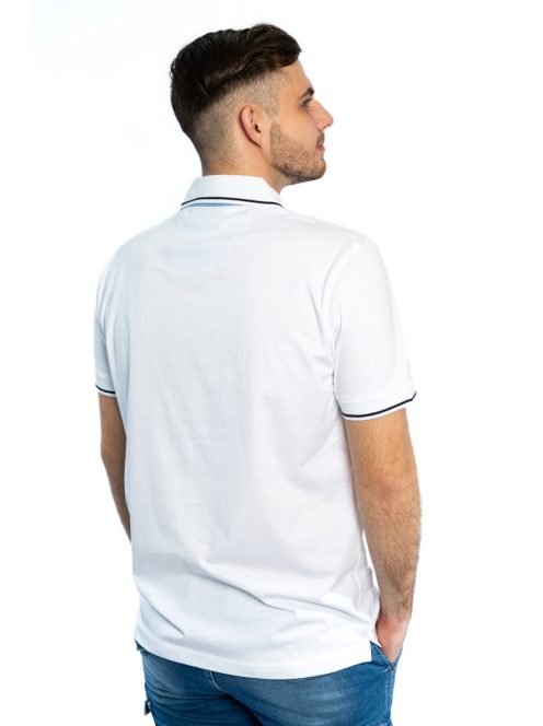Biele polo tričko s golierom Thomas Jeans