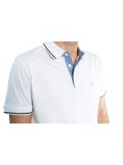 Thomas Jeans galléros póló fehér ringlis