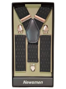 Thomas Jeans nadrágtartó sötétszürke, szürke dombornyomott