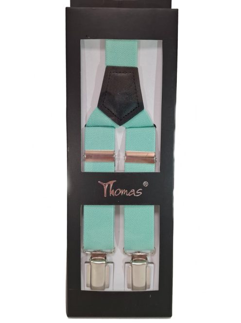 Thomas Jeans nadrágtartó türkiz zöld keskeny