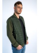 Thomas Jeans prešívaný kardigán so zeleným predným dielom
