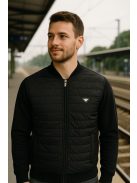 Thomas Jeans steppelt elejű kardigán fekete