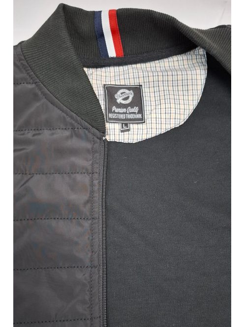 Thomas Jeans steppelt elejű kardigán fekete