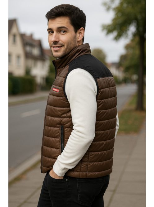 Thomas Jeans steppelt mellény barna