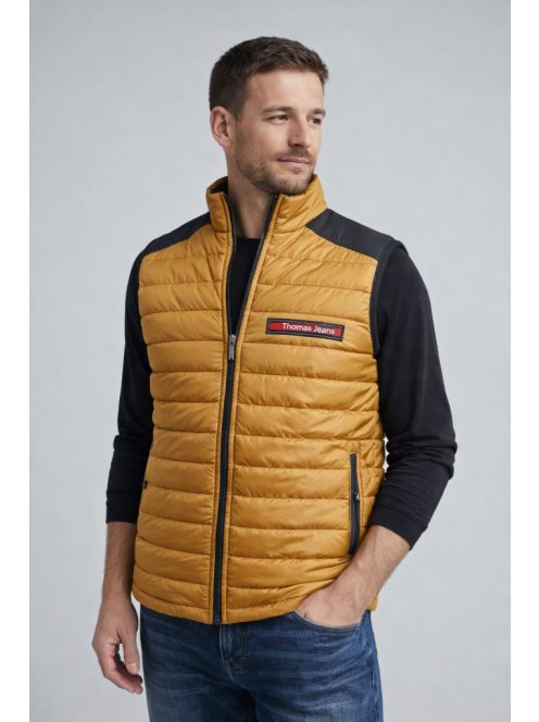 Thomas Jeans steppelt mellény mustársárga