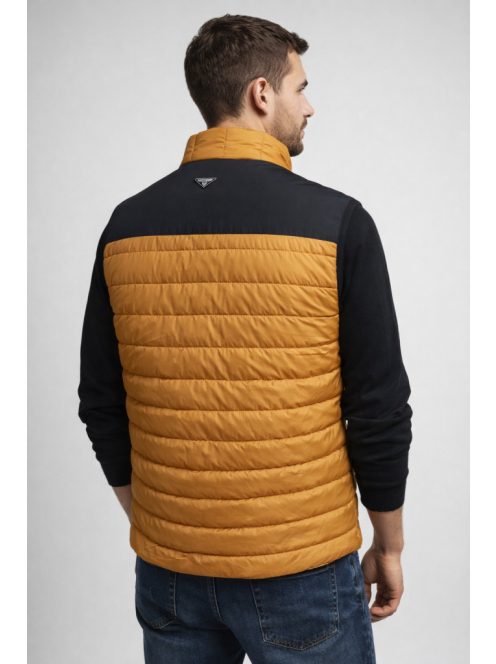 Prešívaná vesta Thomas Jeans v horčicovožltej farbe