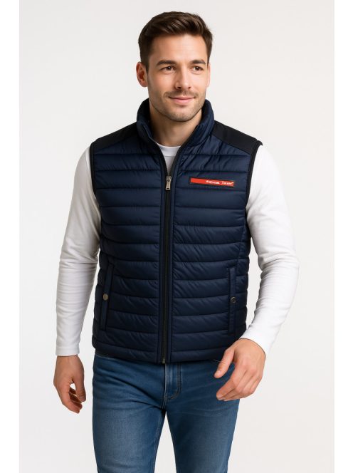 Prešívaná vesta Thomas Jeans tmavomodrá