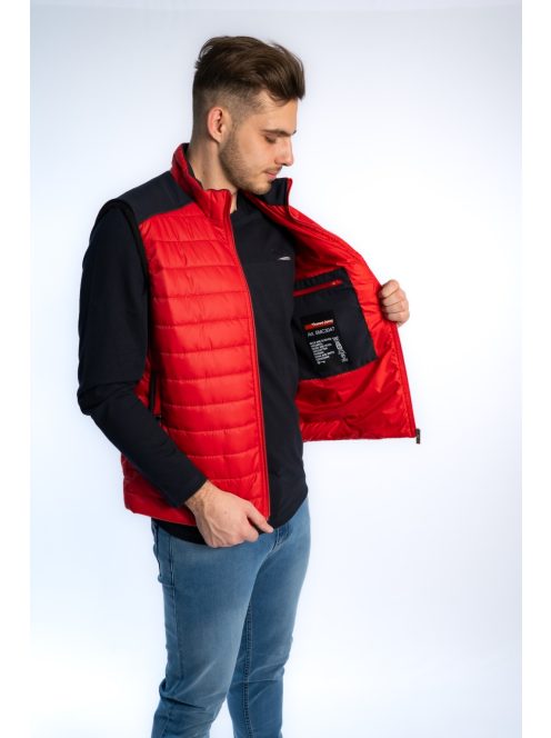 Prešívaná vesta Thomas Jeans červená