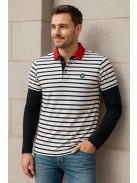 Thomas Jeans hosszú ujjú csíkos galléros