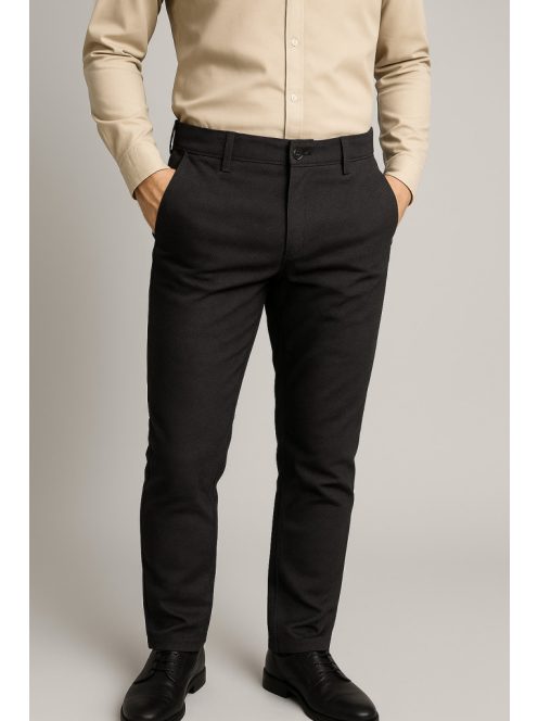 Thomas Jeans fekete chino nadrág
