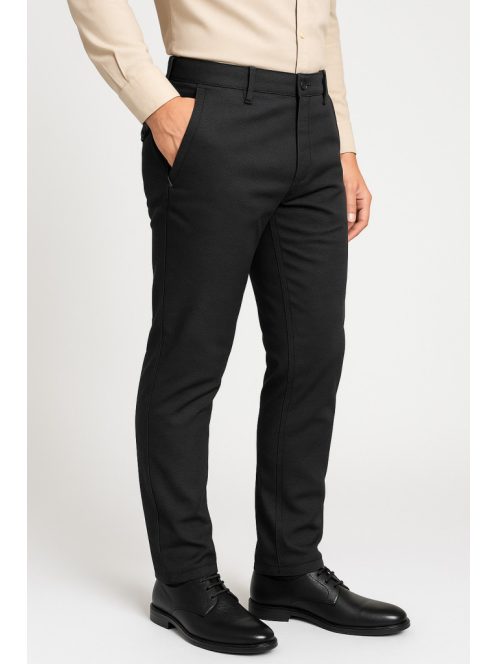 Thomas Jeans fekete chino nadrág
