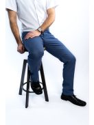 Nohavice Thomas Jeans z lesklého materiálu v odtieni modrej