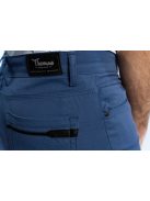 Nohavice Thomas Jeans z lesklého materiálu v odtieni modrej