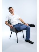 Nohavice Thomas Jeans z lesklého materiálu v odtieni modrej
