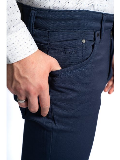 Thomas Jeans fényes anyagú nadrág kék