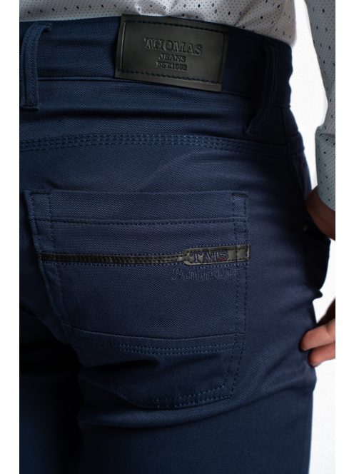 Nohavice Thomas Jeans z lesklého materiálu, modré