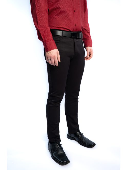 Thomas Jeans fényes anyagú nadrág fekete