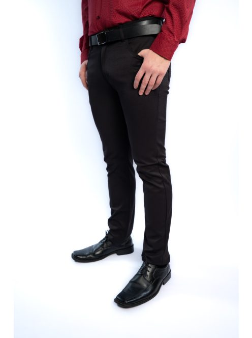 Nohavice Thomas Jeans z lesklého materiálu, čierne