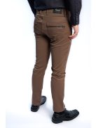 Nohavice Thomas Jeans z lesklého materiálu, hnedé