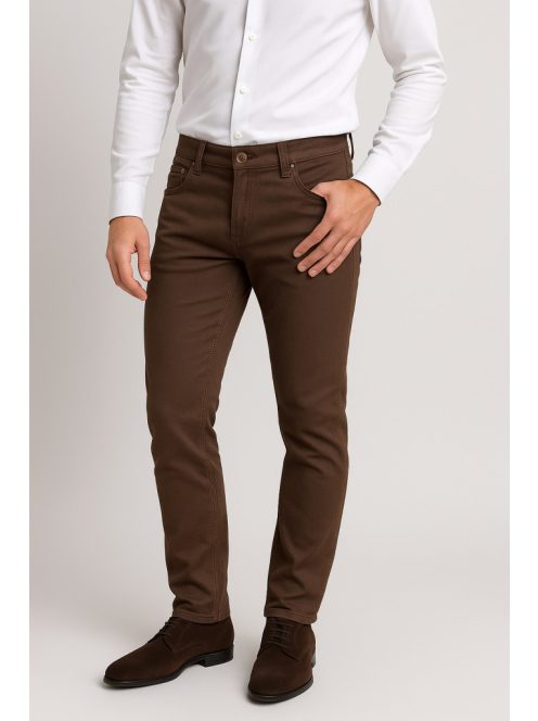 Hnedé plátené nohavice Thomas Jeans